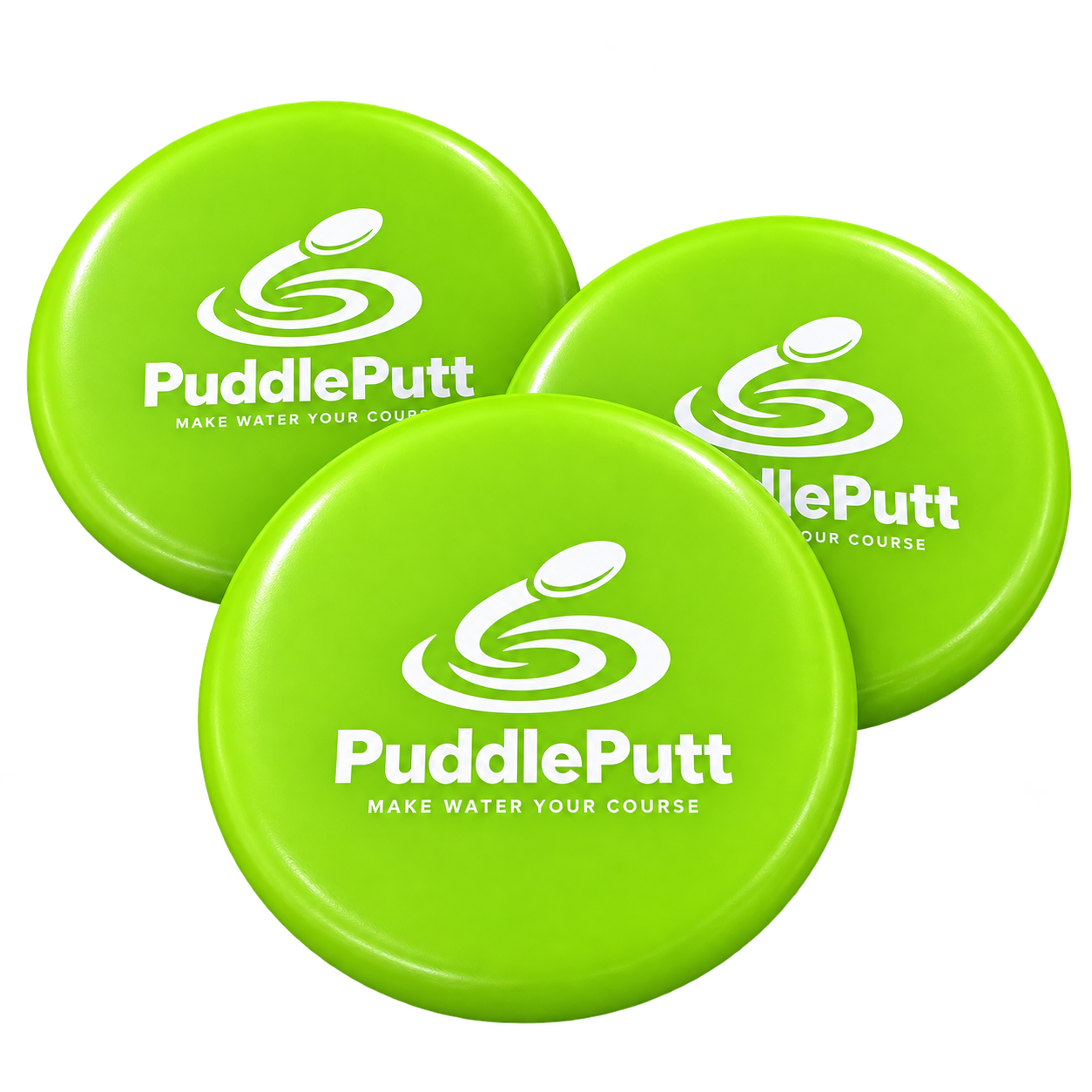 PuddlePutt Floating Discs, 3 Pack (Green)
