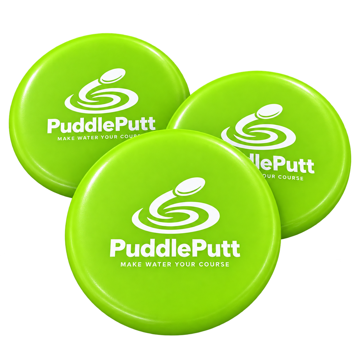 PuddlePutt Floating Discs, 3 Pack (Green)